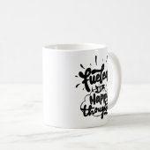 Mug Simple Positivité Citation joyeuse Typographie aud (Devant droit)