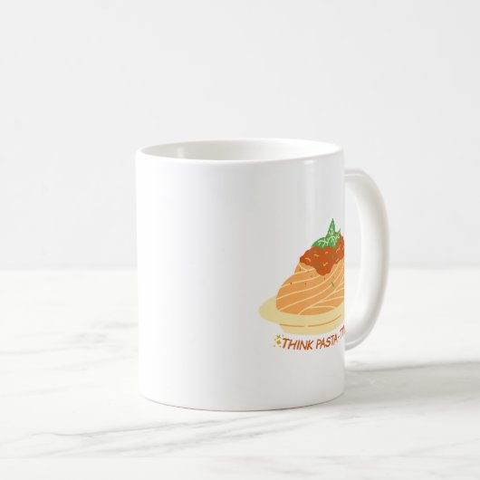 Mug Simple Positivity Think Pastative Cute Spaghetti (Devant droit)