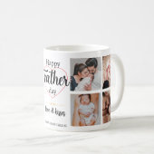Mug Simple Premier Collage de Photos pour la Fête des (Devant droit)