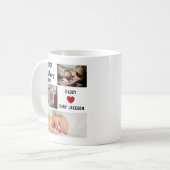Mug Simple première Fête des pères personnalisée 3 pho (Devant gauche)