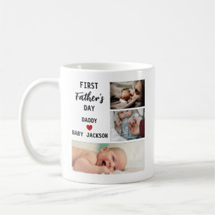 Mug Simple première Fête des pères personnalisée 3 pho