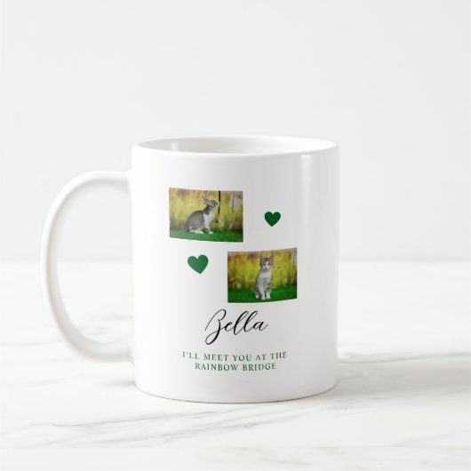 Mug Simple Rainbow Bridge Cat Memorial (Gauche)