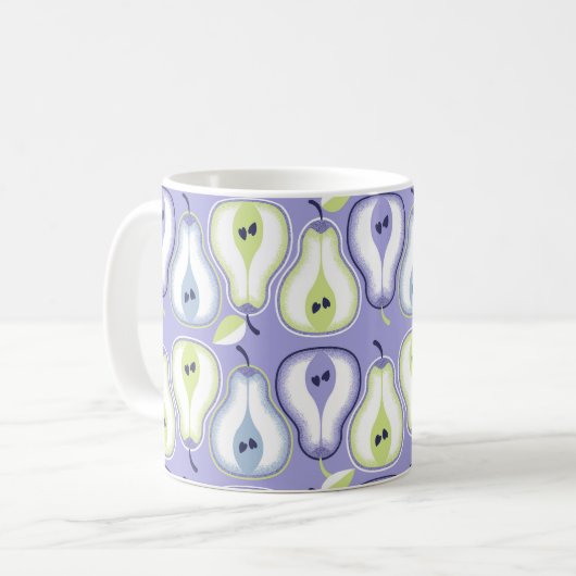 Mug Simple retro pears (Devant gauche)
