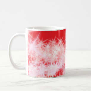 Mug Simple rouge rose brillant étoiles ajouter votre t