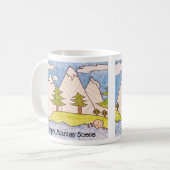 Mug Simple scène de montagne (Devant gauche)