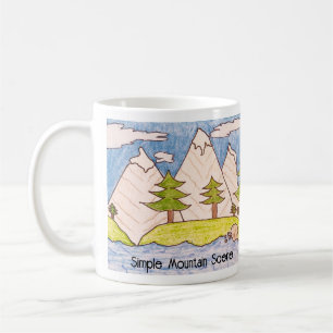 Mug Simple scène de montagne