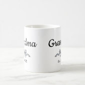 Mug Simple Script Bow Grandma Est. Year (Centre)