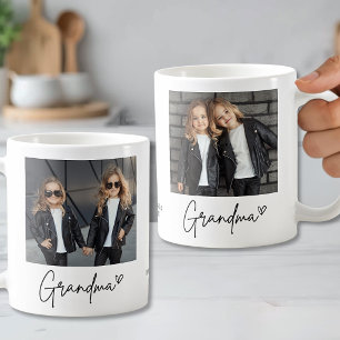 Mug Simple Script Photo de Grand-mère