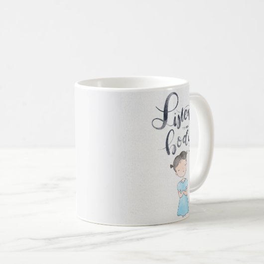 Mug Simple Sens Amour Soi Doux Look Calmant (Devant droit)