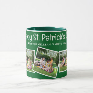 Mug Simple St. patrick jour photo de famille Shamrock