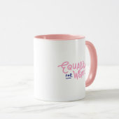 Mug Simple Stylish Equality for Women Pink Typography (Devant droit)