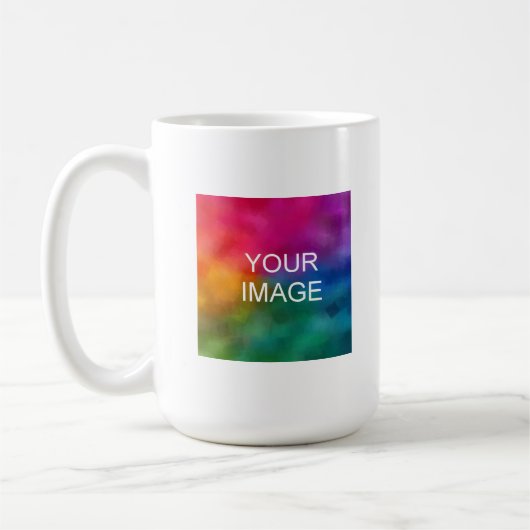 Mug Simple Template Upload Your Photo Image Here (Gauche)