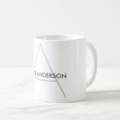 Mug Simple tendance Cute Plain Black White Ajouter un (Devant droit)