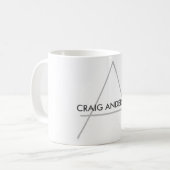 Mug Simple tendance Cute Plain Black White Ajouter un (Devant gauche)