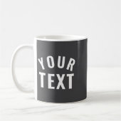 Mug Simple Text Template Womens Long Sleeve Black _1 (Gauche)