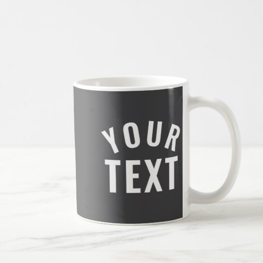 Mug Simple Text Template Womens Long Sleeve Black _1 (Droite)