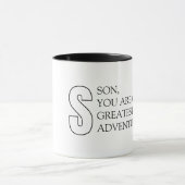 Mug Simple Typography pour Fils (Centre)