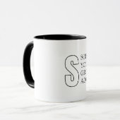 Mug Simple Typography pour Fils (Devant gauche)
