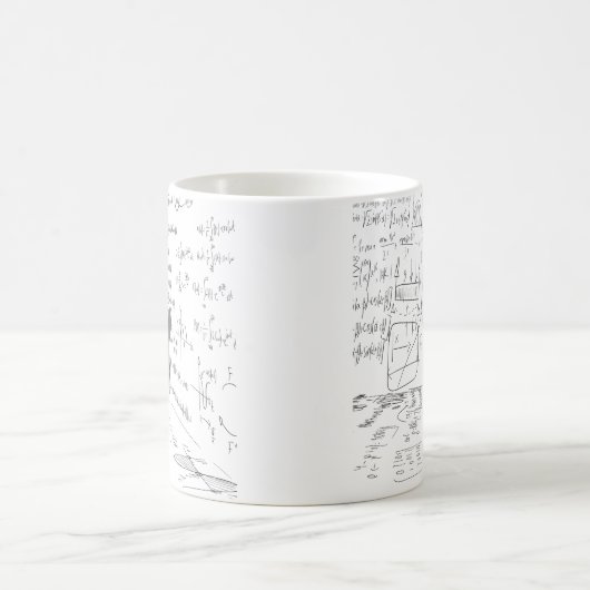 Mug Simple unique Chat science mathématique blanc prop (Centre)