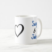 Mug Simple Valentine Nom Coeur (Devant droit)