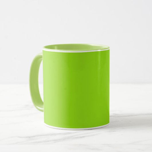 Mug Simple vert uni (Devant gauche)