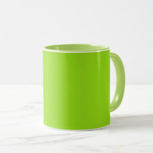 Mug Simple vert uni (Devant droit)