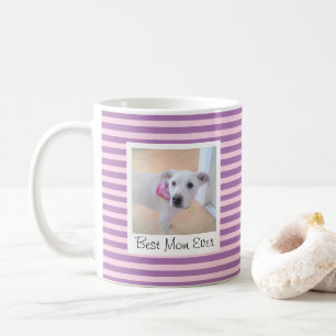 Mug Simple Violet Gratté Ajouter Photo Meilleure Maman