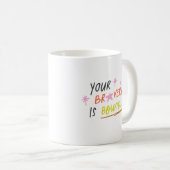 Mug Simple Votre bravoure est sans limites Pastel Joye (Devant droit)