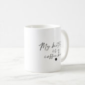 Mug Simple Witty Birthstone Coffee Bean Cute Classic (Devant droit)