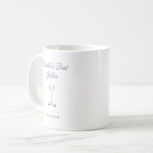 Mug Simple World's Best Golfer (Devant gauche)