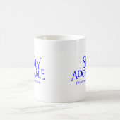 Mug Simplement Adorkable, bleu (Centre)