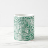 Mug simplement animaux de la jungle africaine vert éme (Centre)
