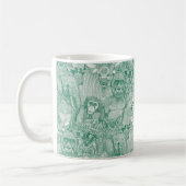 Mug simplement animaux de la jungle africaine vert éme (Gauche)