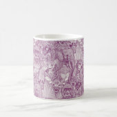 Mug simplement animaux de la jungle africaine violet d (Centre)