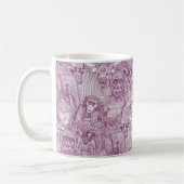 Mug simplement animaux de la jungle africaine violet d (Gauche)