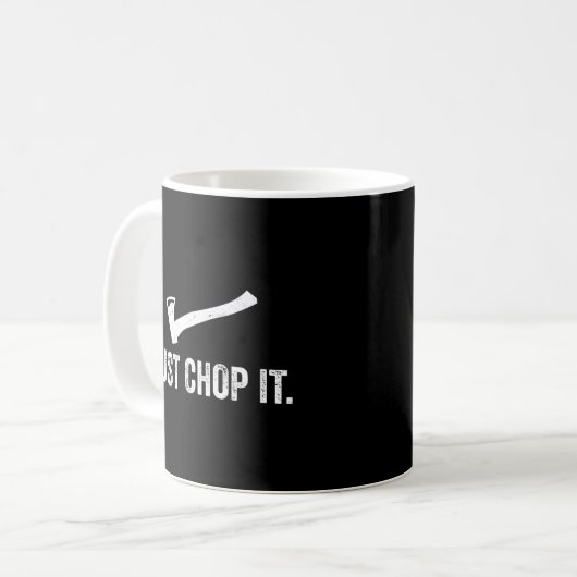 Mug Simplement Chop It Logging Le Bois De Lumberjack C (Devant gauche)