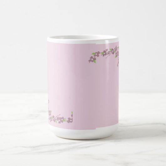 Mug Simplement des fleurs roses (Centre)