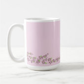 Mug Simplement des fleurs roses (Gauche)