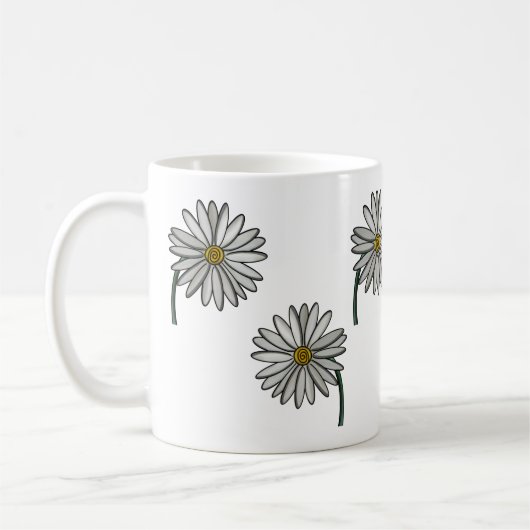 Mug Simplement des marguerites (Gauche)