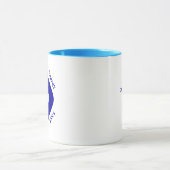 Mug Simplement des vibrations positives Bleu Evil Eye  (Centre)