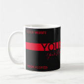 Mug Simplement élégant commerce de rayures de baies no (Gauche)