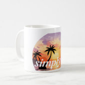 Mug Simplement être une esthétique graphique de couche (Devant gauche)