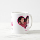 Mug Simplement le meilleur coeur de photo de fleur de (Devant droit)