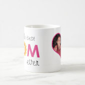 Mug Simplement le meilleur coeur de photo de fleur de (Centre)