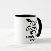 Mug Simplement le zeste Fun jeu de mots sur le citron (Devant droit)