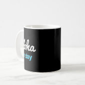Mug Simplement vendredi aloha Plumeria Vacances Hawaïe (Devant gauche)