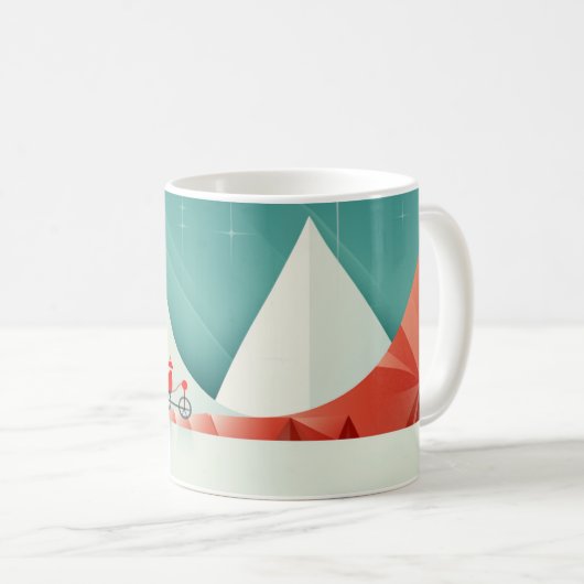 Mug Simplicité chic : Coupe de Noël minimale (Devant droit)