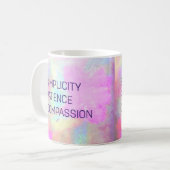 Mug Simplicité Patience Compassion Inspiration (Devant gauche)