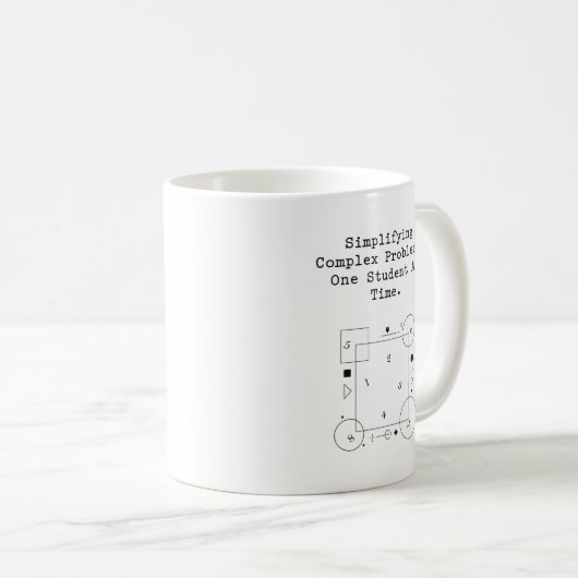 Mug Simplifying Complex Problems | Math Student Succes (Devant droit)
