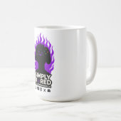 Mug SIMPLY BORED Purple Flame Gaming T-Shirt 🔥🎮 (Devant droit)